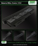BATERIA do Laptopów  Dell Vostro 1310; 4800mAh