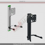 Stolik Ścienny ( Uchwyt + 1xPółka AV ) Do TV max 50" max 35 KG VM-047-21