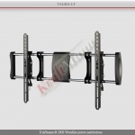 Uchwyt Płaski Uchylny max 75" max 60 KG VM-801-LT