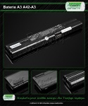 BATERIA do Laptopów Asus A3 A6 A7 Z91 14,8V 4400mAh
