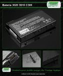 BATERIA do Laptopów Acer Aspire 3610 5020 TM2410 C300 14,4V 4400mAh