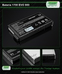 BATERIA do Laptopów HP / Compaq evo n800 presario 1700  14,8V 4400mAh