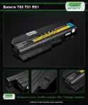 BATERIA do Laptopów IBM ThinkPad t60 r60 r61  10,8V 6600mAh