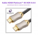 Przewód Hi-End HDMI Kraftmann Platinum 4K HDR 2.0v 4.4.4 Chip 18 GBPs - 2m