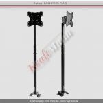 Uchwyt Uchylno-Obrotowy Sufitowy max 50" max 40 KG KM-LCD-26-PLUS