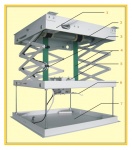 Winda Sufitowa Do Projektora DeLuxe Od 24 CM Do 240 CM