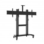 Wózek Stojak Stand Wideo-Wall Na 2 TV 2x1 max 100" max 140 KG VM-1040
