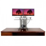 Stojak pod 2 monitory Dell Ergotech One Touch Free Stand BUNDLE - Stand for 2 LCD displays - screen size: 30-inch