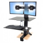 Stojak pod 2 monitory Dell Ergotron WorkFit-S - Dual Monitor with Worksurface