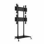 Wózek Stojak Stand Wideo-Wall Na 2 TV max 75" max 80 KG KM-JC-2 1x2