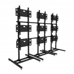Wózek Stojak Stand Wideo-Wall Na 9 TV max 90" max 250 KG KM-JC-9 3x3