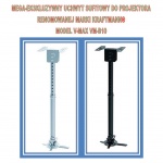 Uchwyt Sufitowy ( Także Do Skosów ) V-Max VM-B10 Od 57 cm Do 82 cm 20 KG