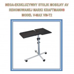 Stojak AV Na Kółkach ( Wózek ) VM-T2 90cm 2 Półki :: 15 KG